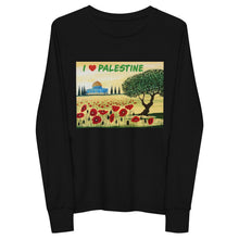 Load image into Gallery viewer, Youth long sleeve tee-I love Palestine