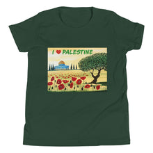Load image into Gallery viewer, Youth Short Sleeve T-Shirt-I love Palestine