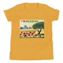 Load image into Gallery viewer, Youth Short Sleeve T-Shirt-I love Palestine