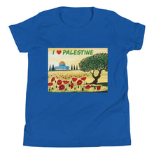 Load image into Gallery viewer, Youth Short Sleeve T-Shirt-I love Palestine