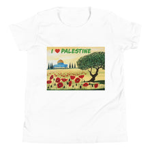 Load image into Gallery viewer, Youth Short Sleeve T-Shirt-I love Palestine