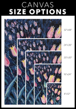 Load image into Gallery viewer, Tulips in the Night - Canvas Art