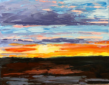 Load image into Gallery viewer, Sunset in Tampa, Florida - 10X8 Original Oil Painting