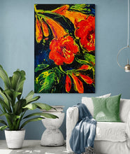 Load image into Gallery viewer, Orange Flowers - Canvas Art Print