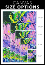 Load image into Gallery viewer, Mauve Water Lily Flowers - Canvas Art Print