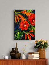 Load image into Gallery viewer, Orange Flowers - 16X20 Original Acrylic Painting
