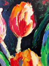 Load image into Gallery viewer, Red Tulips - 11X14 Original Oil Painting
