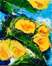 Load image into Gallery viewer, Yellow Flowers - 16X20 Original Acrylic Painting
