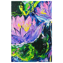 Load image into Gallery viewer, Mauve Water Lily Flowers - Canvas Art Print
