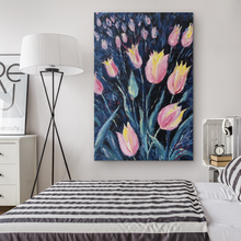 Load image into Gallery viewer, Tulips in the Night - Canvas Art
