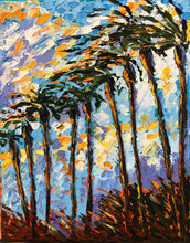 Load image into Gallery viewer, Palm Trees - 14X11 inches Original Oil Painting
